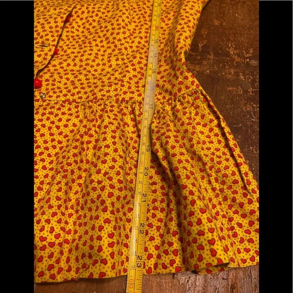 Vintage Button Down Novelty Heart Print Shirt - Picture 10 of 10